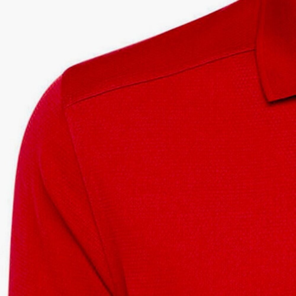 Callaway Golf Polo Shirt Opti Dri CGM211 Chili Pepper Red Men’s Small - Picture 6 of 15
